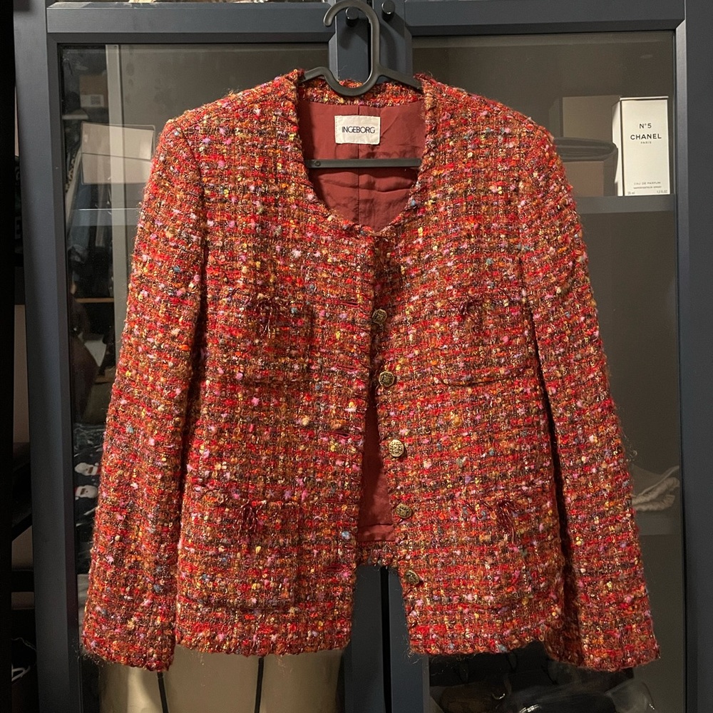 Beautiful INGEBORG tweet jacket, Japanese famous and expensive local brand.